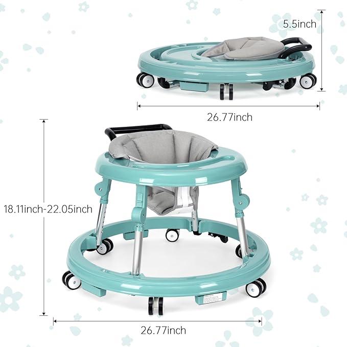 Baby Walker Foldable with 9 Adjustable Heights