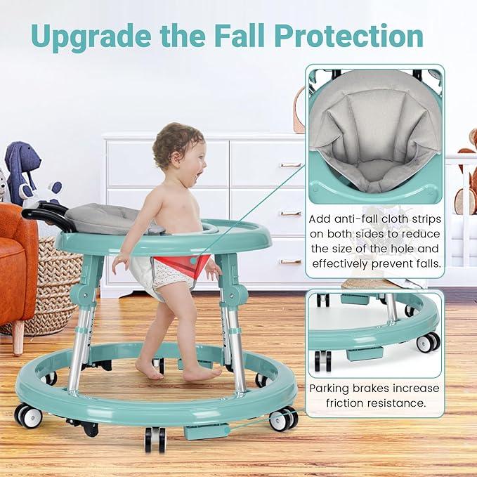 Baby Walker Foldable with 9 Adjustable Heights