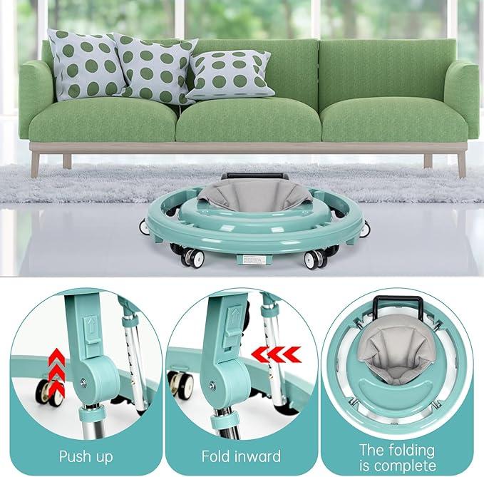 Baby Walker Foldable with 9 Adjustable Heights