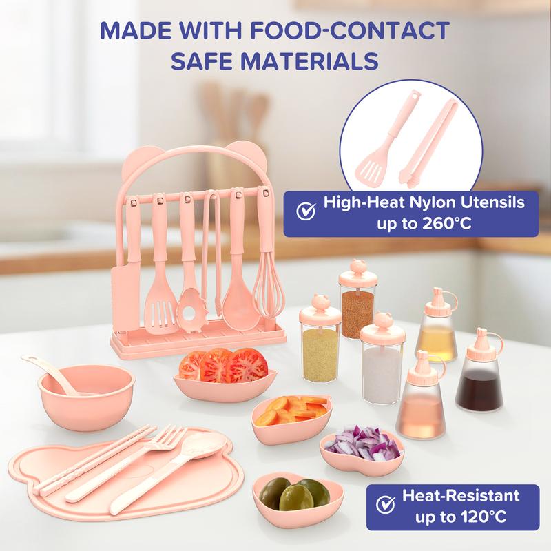Dual Stoves Kids Real Mini Montessori Kitchen Set