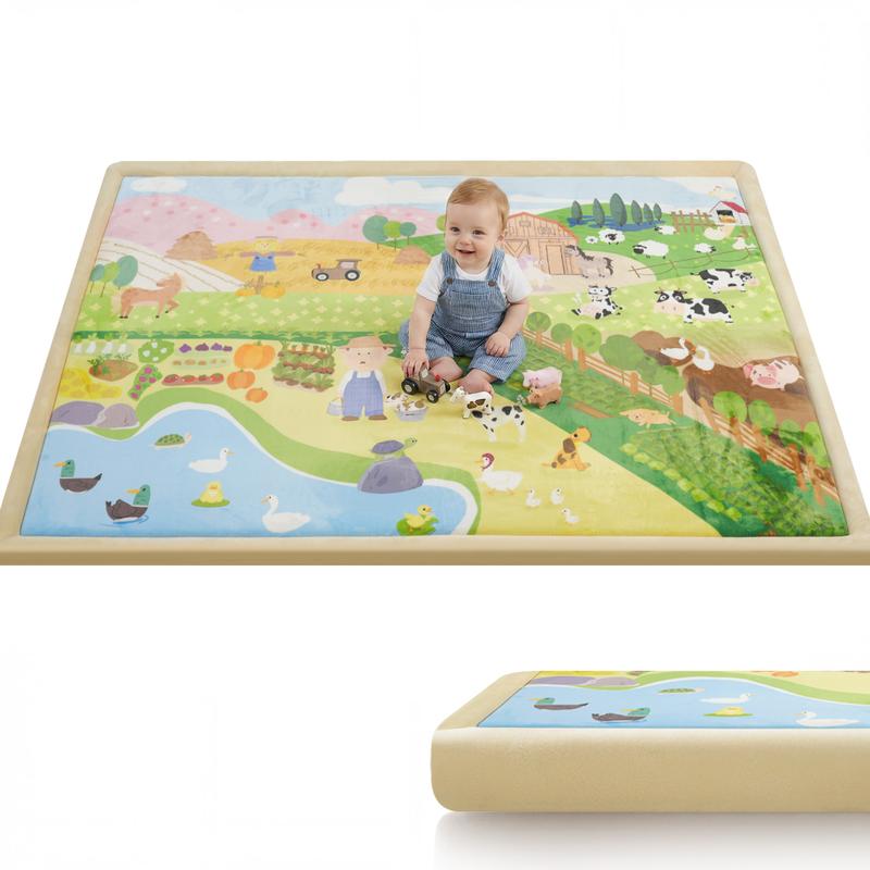 1.3" Thick Plush Baby Play Mat