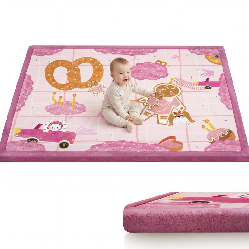 1.3" Thick Plush Baby Play Mat