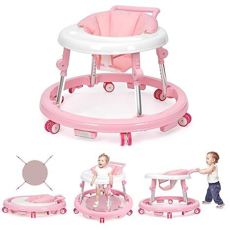 Baby Walker Foldable with 9 Adjustable Heights