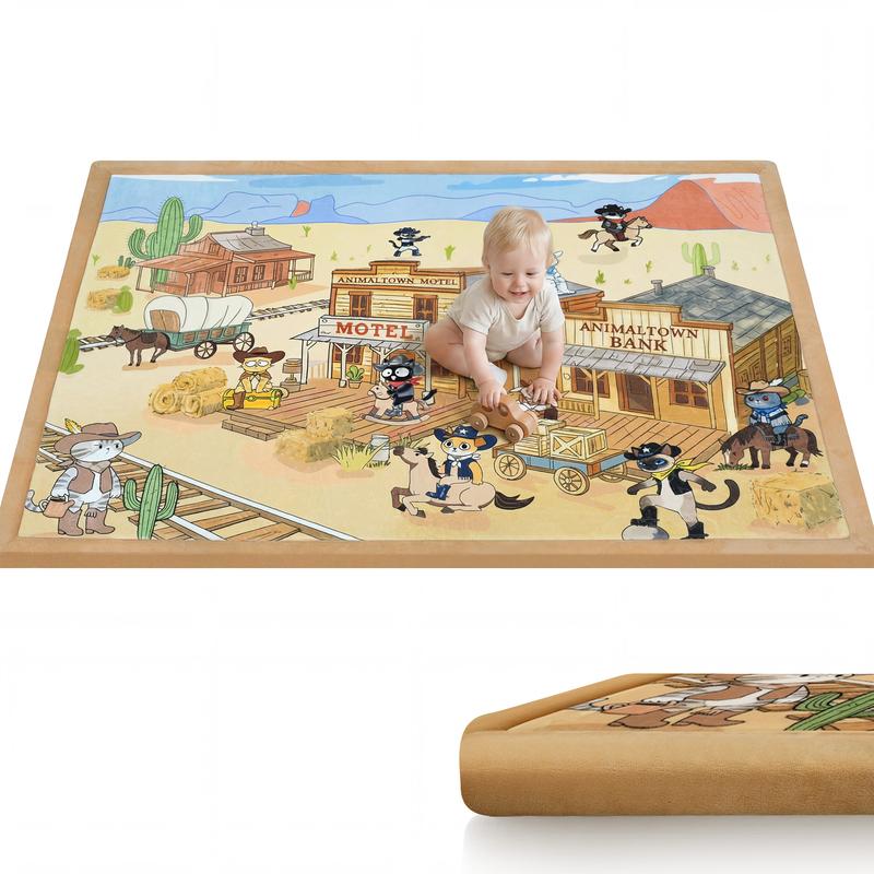1.3" Thick Plush Baby Play Mat