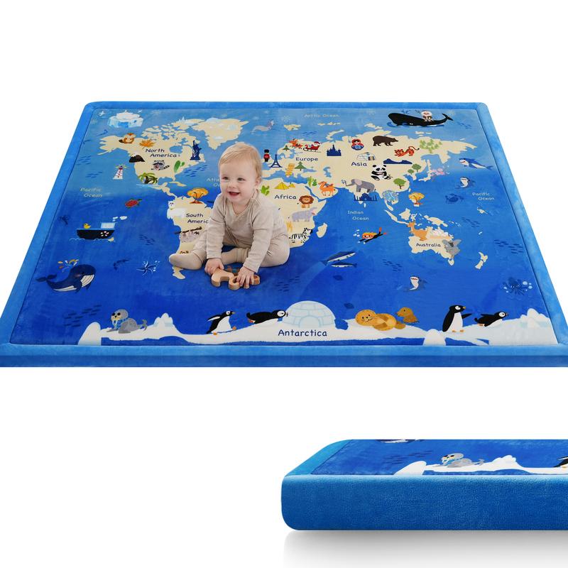 1.3" Thick Plush Baby Play Mat